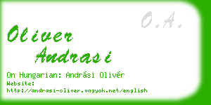 oliver andrasi business card